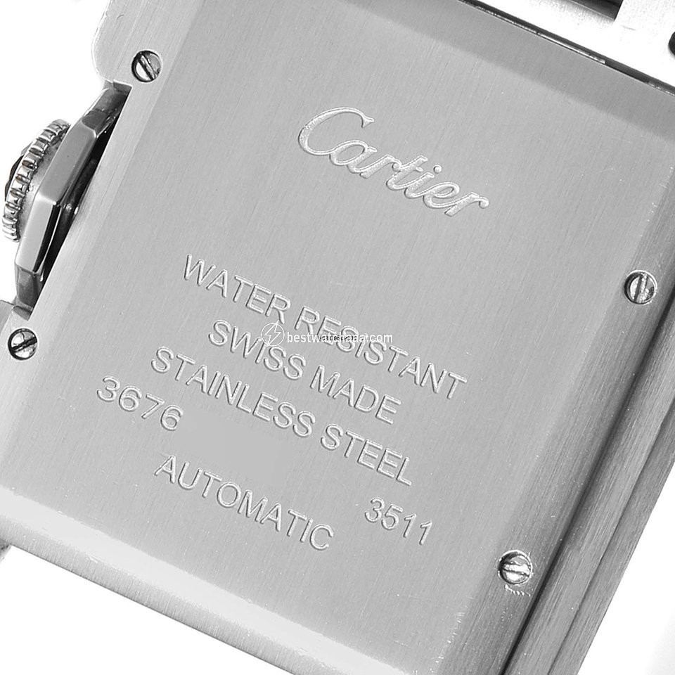 IMG_9081 Cartier Tank Anglaise Mens watch Unisex Automatic Steel W5310009 Replica 7