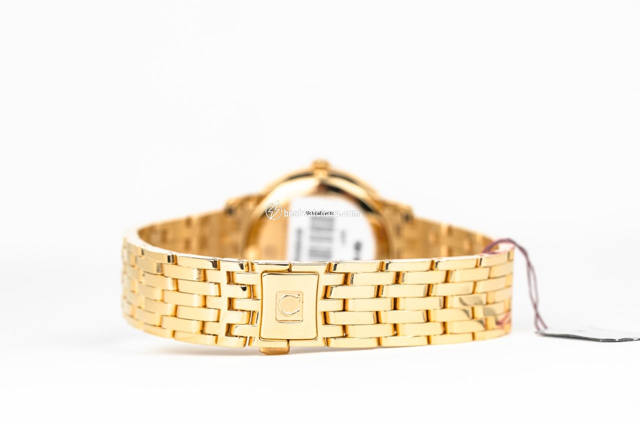 IMG_9081 Omega De Ville Prestige Womens watch Quartz Yellow gold 424.50.27.60.05.001 Replica 7