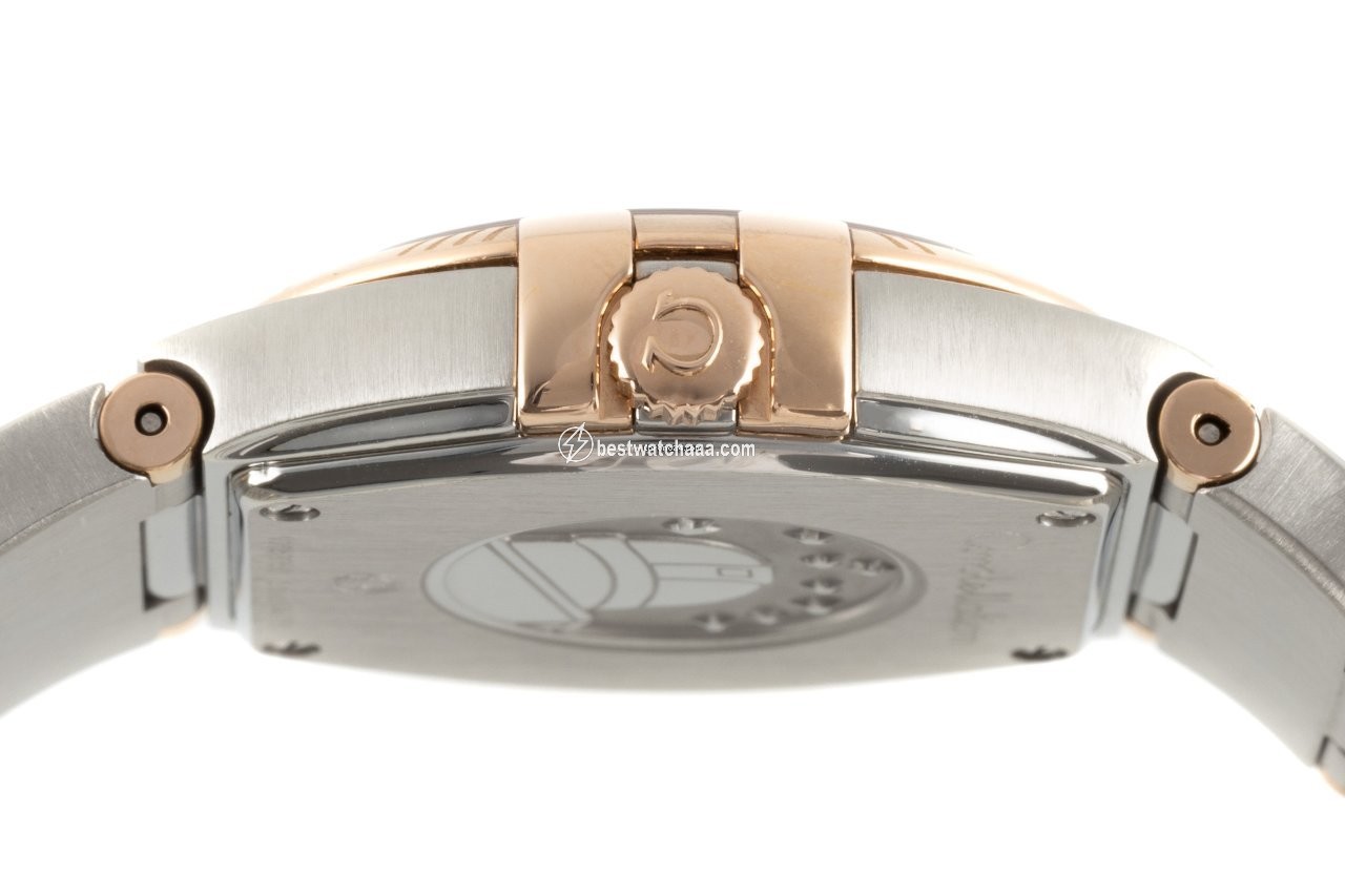 IMG_9081 Omega Constellation Quartz Womens watch Quartz Gold Steel 123.20.27.60.57.002 Replica 7