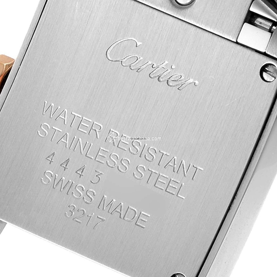 IMG_9081 Cartier Tank Francaise Womens watch Quartz Gold Steel WE110004 Replica 7