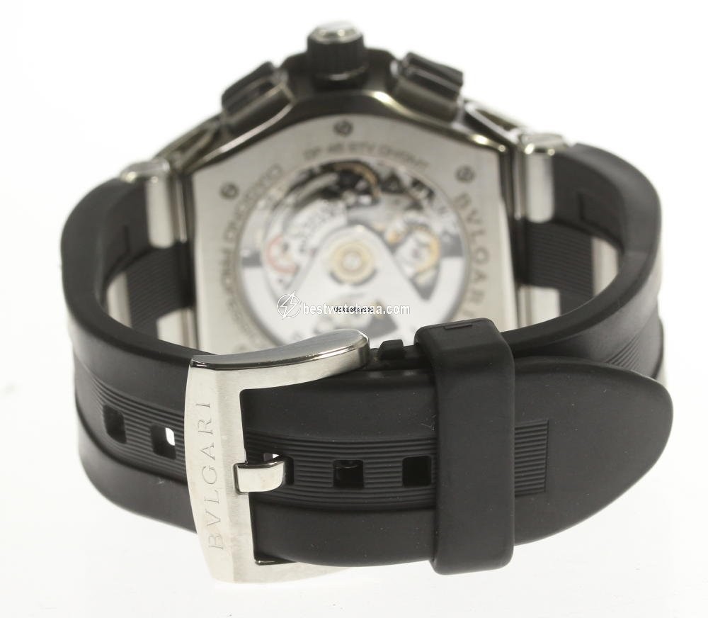 IMG_9081 Bulgari Diagono Mens watch Unisex Automatic Steel DP 45 STV CH GMT Replica 7