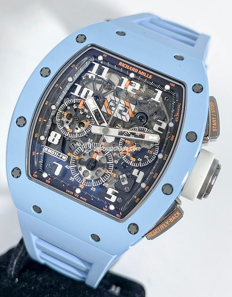 IMG_9081 Richard Mille RM 011 Mens watch Unisex Automatic Ceramic RICHARD MILLE Replica 7