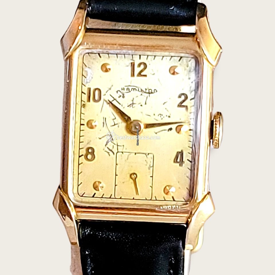 IMG_9081 Hamilton Mens watch Unisex Manual winding Gold Steel Hamilton Grade 982 Replica 7