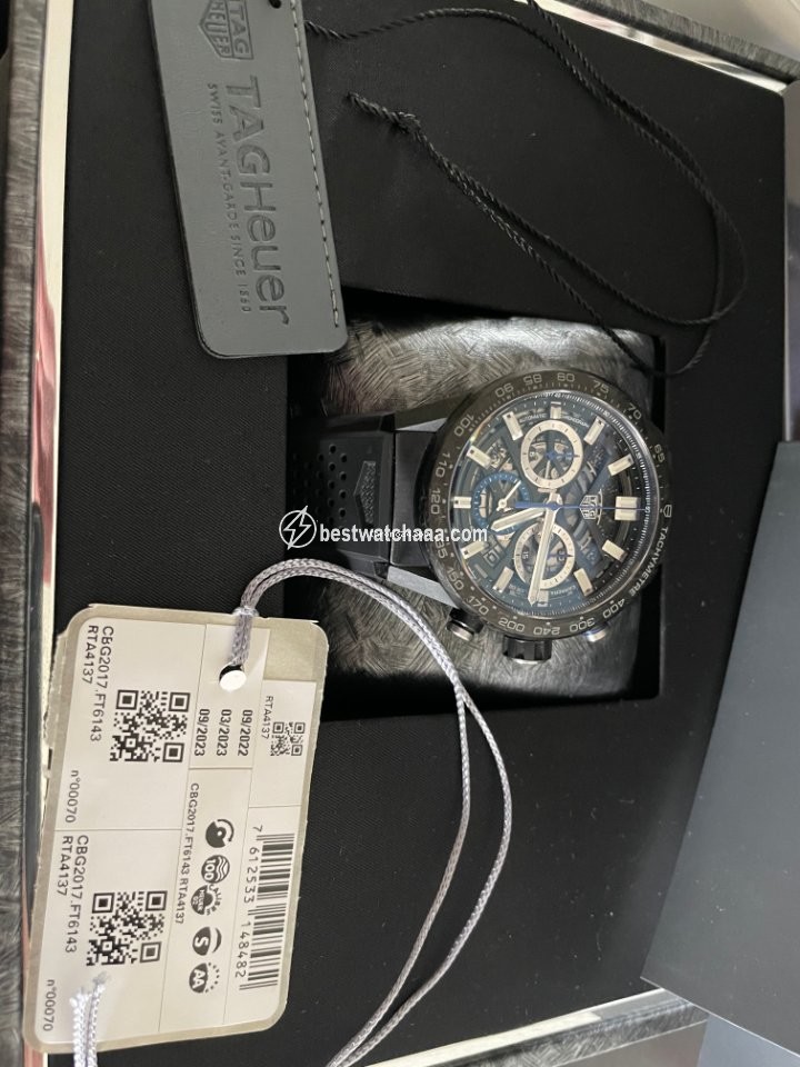 IMG_9081 TAG Heuer Carrera Mens watch Unisex Automatic Carbon CBG2017.FT6143 Replica 7
