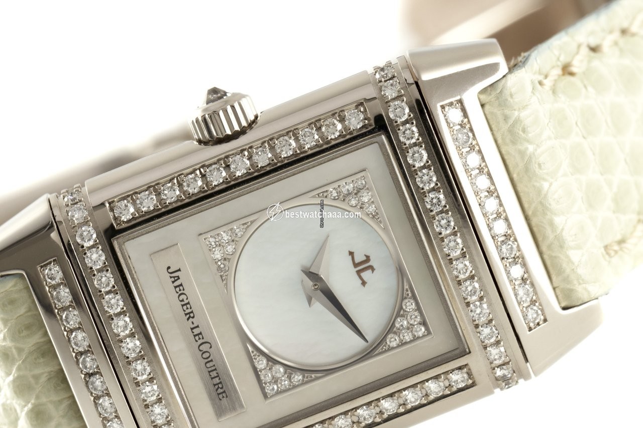 IMG_9081 Jaeger-LeCoultre Reverso Duetto Womens watch Manual winding White gold 266.3.44 Replica 7