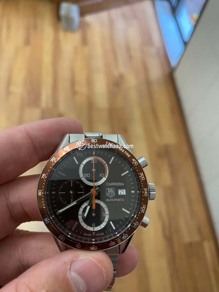 IMG_9081 TAG Heuer Carrera Calibre 16 Mens watch Unisex Automatic Steel CV2013-2 Replica 7