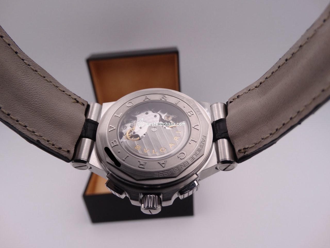 IMG_9081 Bulgari Diagono Mens watch Unisex Automatic Steel DG 42 S CH Replica 7
