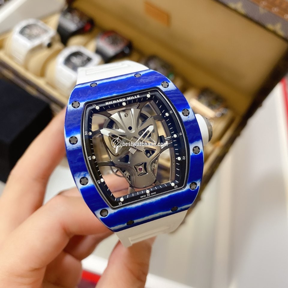 IMG_9081 Richard Mille RM 052 Mens watch Unisex Manual winding Ceramic RM 52-01 Replica 7