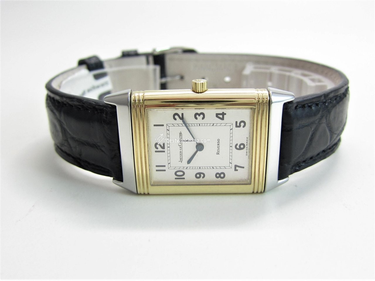 IMG_9081 Jaeger-LeCoultre Reverso Classique Mens watch Unisex Manual winding Gold Steel 250.5.86 Replica 7