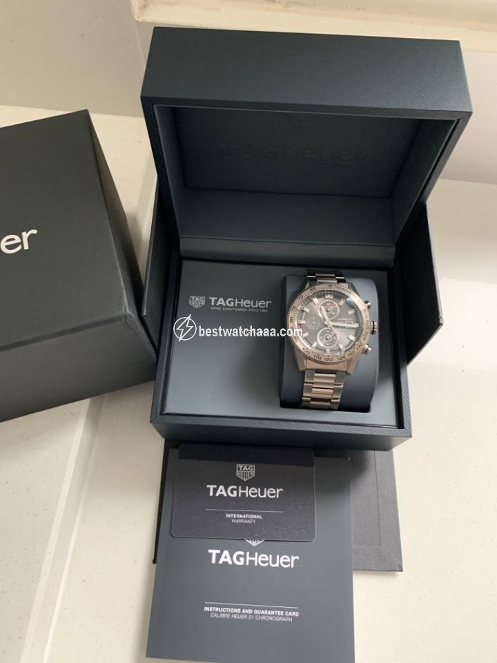IMG_9081 TAG Heuer Carrera Calibre HEUER 01 Mens watch Unisex Automatic Titanium CAR208Z.BF0719 Replica 7