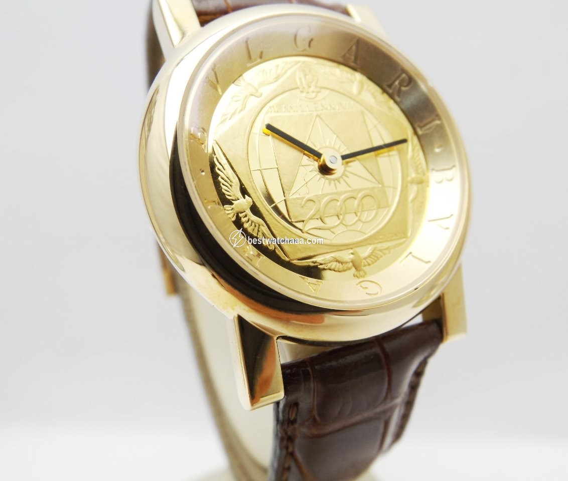 IMG_9081 Bulgari Mens watch Unisex Automatic Yellow gold AT35GL Replica 7