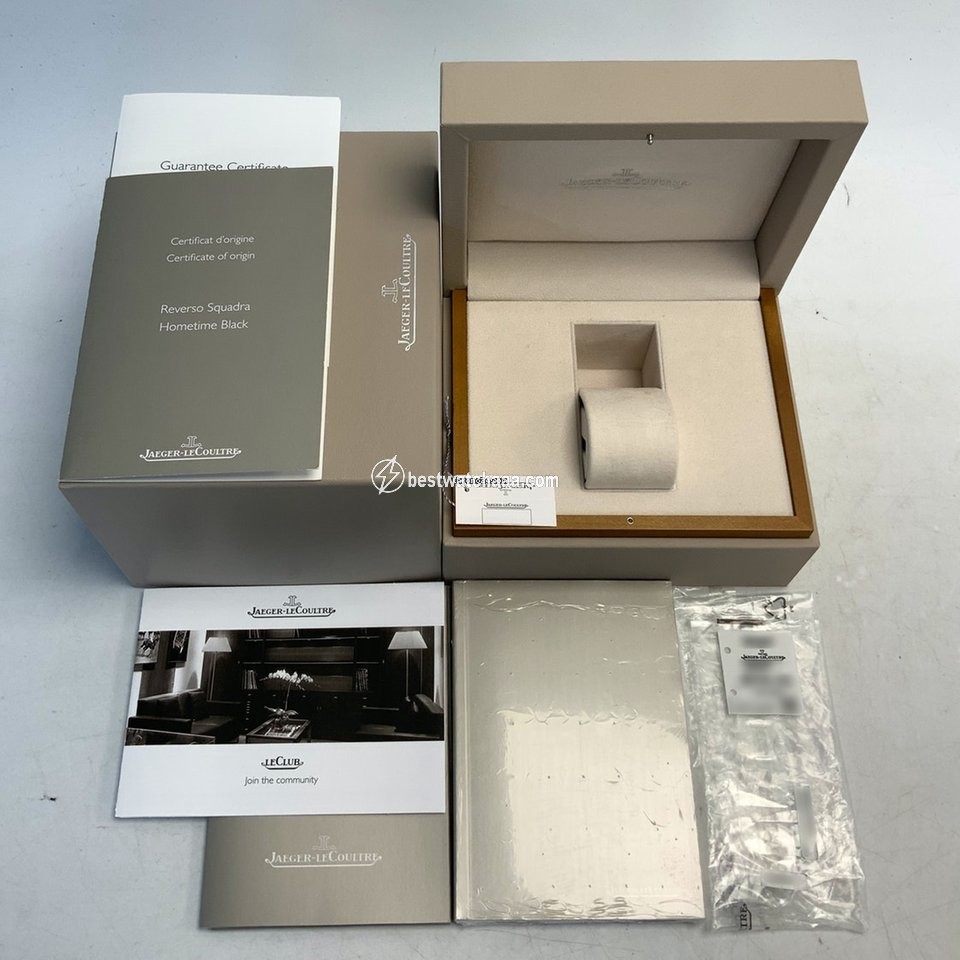 IMG_9081 Jaeger-LeCoultre Reverso Squadra Hometime Mens watch Unisex Automatic Rose gold Q7002672 Replica 7