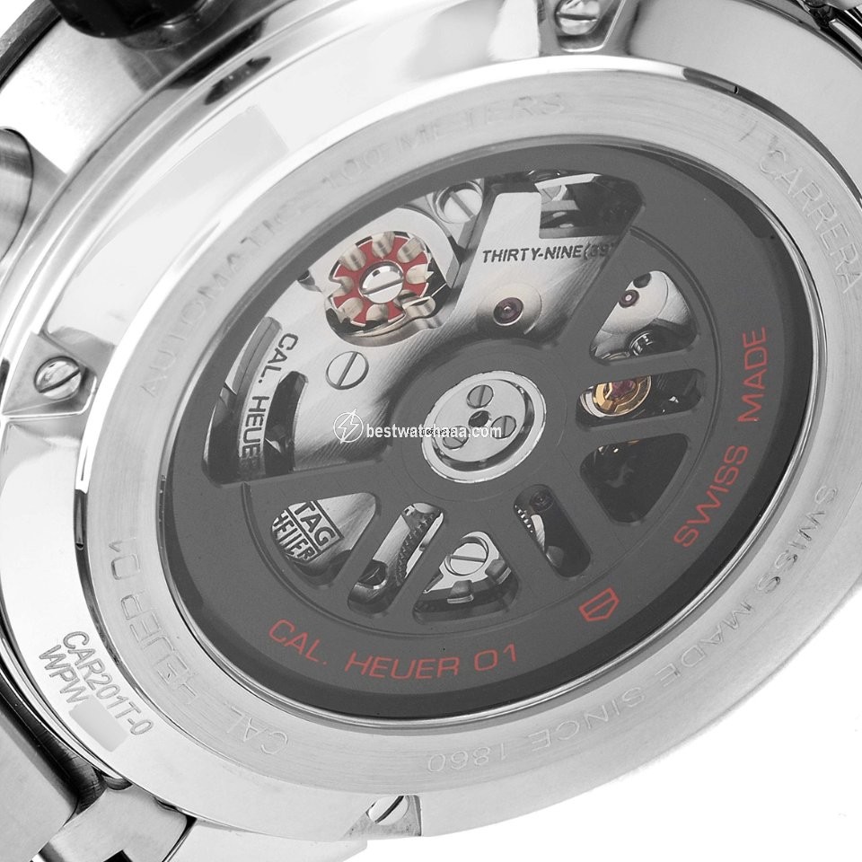 IMG_9081 TAG Heuer Carrera Calibre HEUER 01 Mens watch Unisex Automatic Steel CAR201T.BA0766 Replica 7