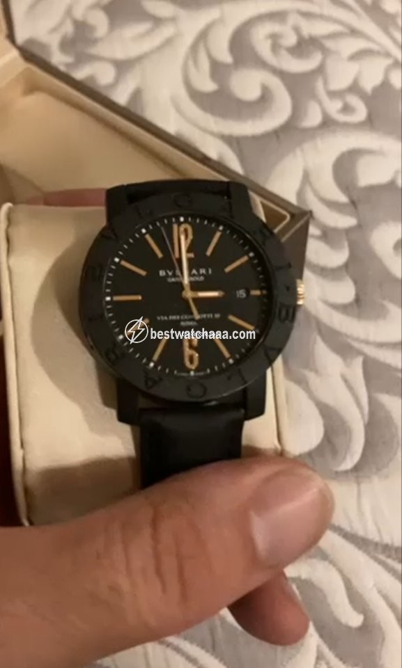 IMG_9081 Bulgari Bulgari Mens watch Unisex Automatic Carbon 102248 Replica 7