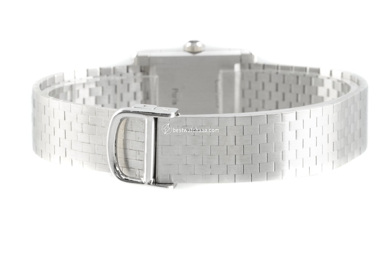 IMG_9081 Cartier Tank Womens watch Manual winding White gold 78093 Replica 7