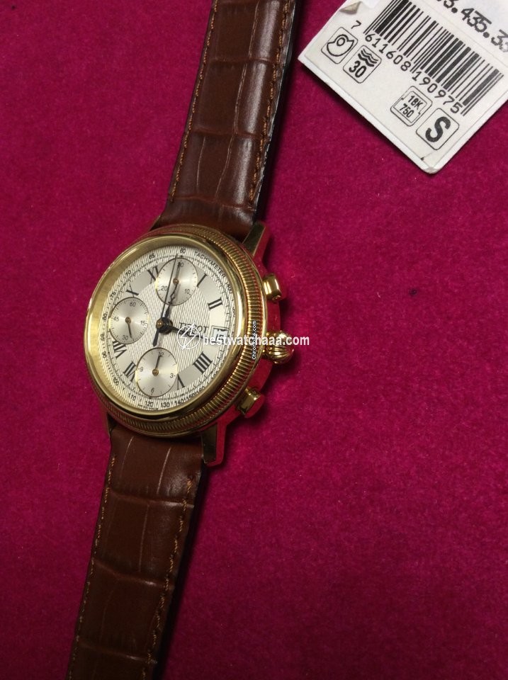 IMG_9081 Tissot Bridgeport Mens watch Unisex Automatic Yellow gold T71.3.435.33 Replica 7