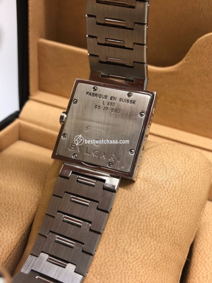 IMG_9081 Bulgari Quadrato Womens watch Quartz Steel SQ27SSD Replica 7