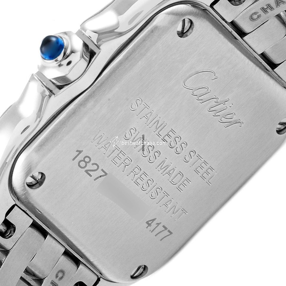 IMG_9081 Cartier Panthere Womens watch Quartz Steel W4PN0007 Replica 7