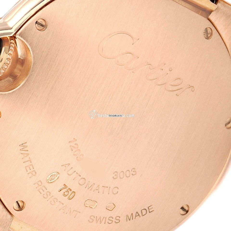 IMG_9081 Cartier Ballon Bleu 36mm Womens watch Automatic Rose gold WGBB0043 Replica 7