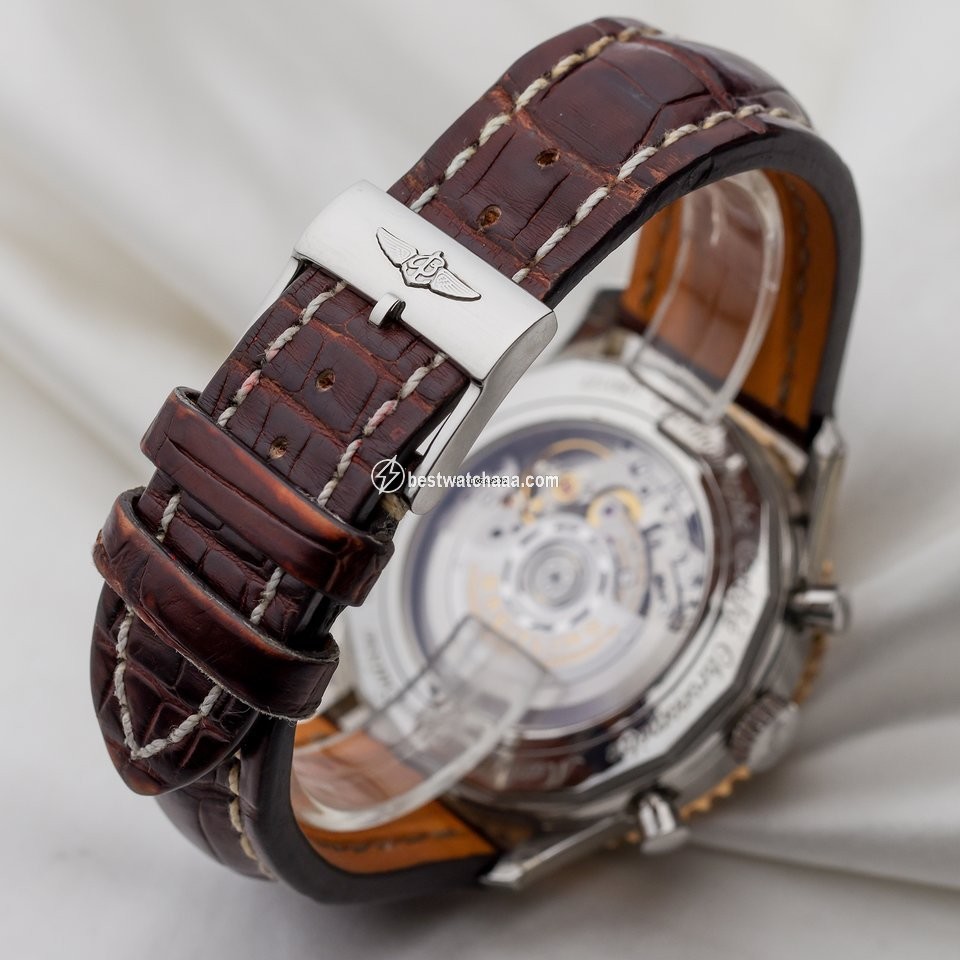 IMG_9081 Breitling Navitimer 01 (46 MM) Mens watch Unisex Automatic Gold Steel UB012721 BE18 Replica 7