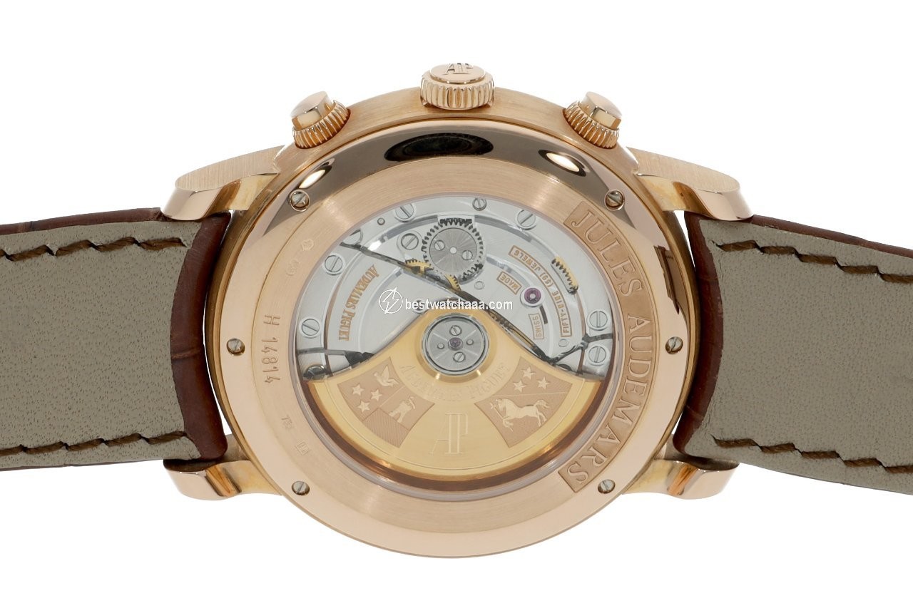 IMG_9081 Audemars Piguet Jules Audemars Mens watch Unisex Automatic Red gold 26100OR.OO.D088CR.01 Replica 7