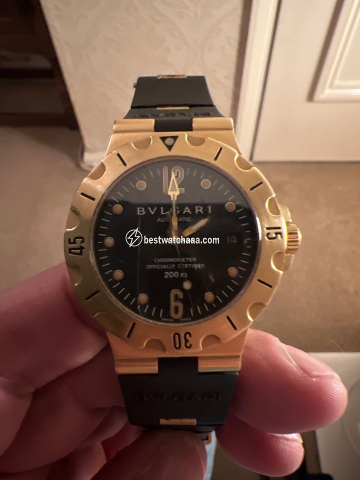 IMG_9081 Bulgari Mens watch Unisex Automatic Yellow gold L254 Replica 7