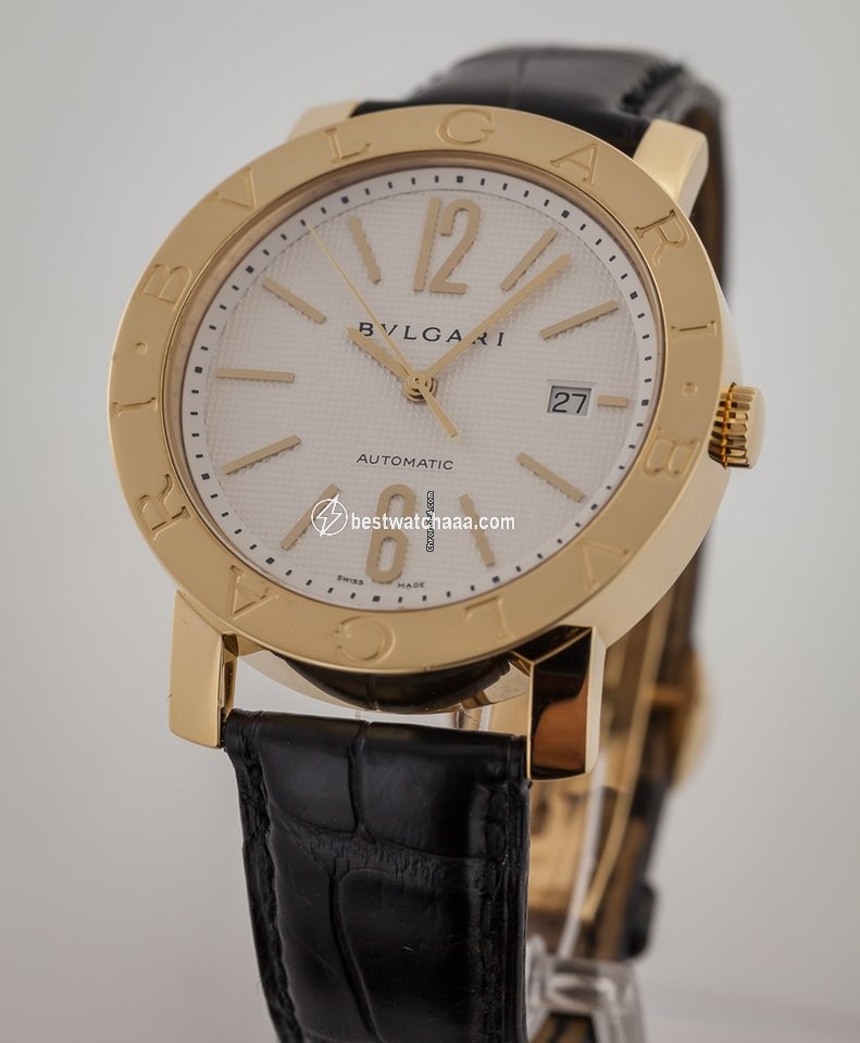 IMG_9081 Bulgari Bulgari Mens watch Unisex Automatic Yellow gold BB42GL Replica 7