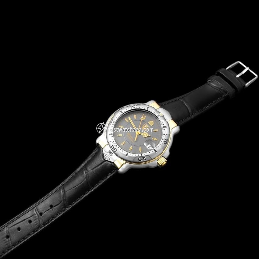 IMG_9081 TAG Heuer 6000 Mens watch Unisex Quartz Gold Steel 8424 Replica 7