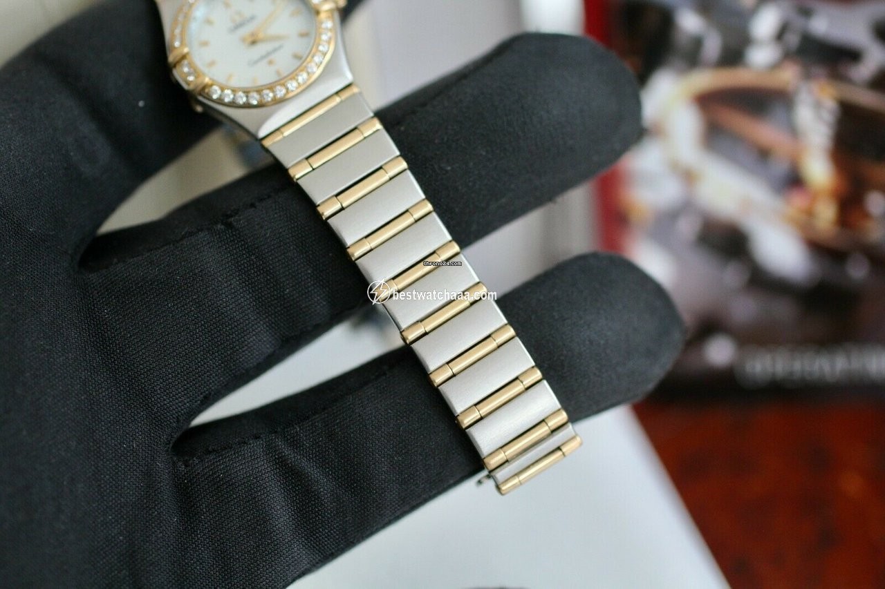 IMG_9081 Omega Constellation Womens watch Quartz Gold Steel 1267.70.00 Replica 7