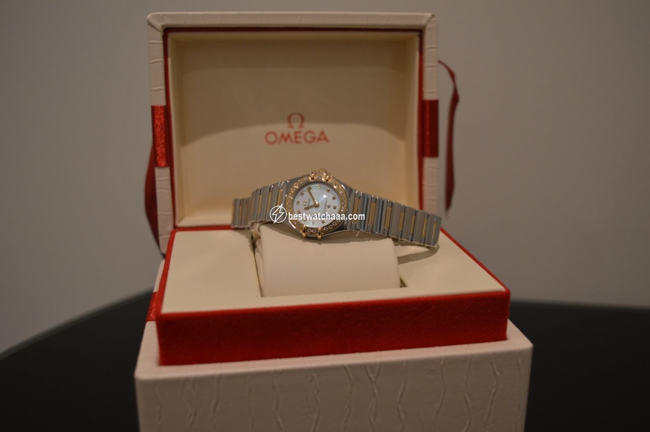 IMG_9081 Omega Constellation Womens watch Quartz Gold Steel 1365.71.00 Replica 7