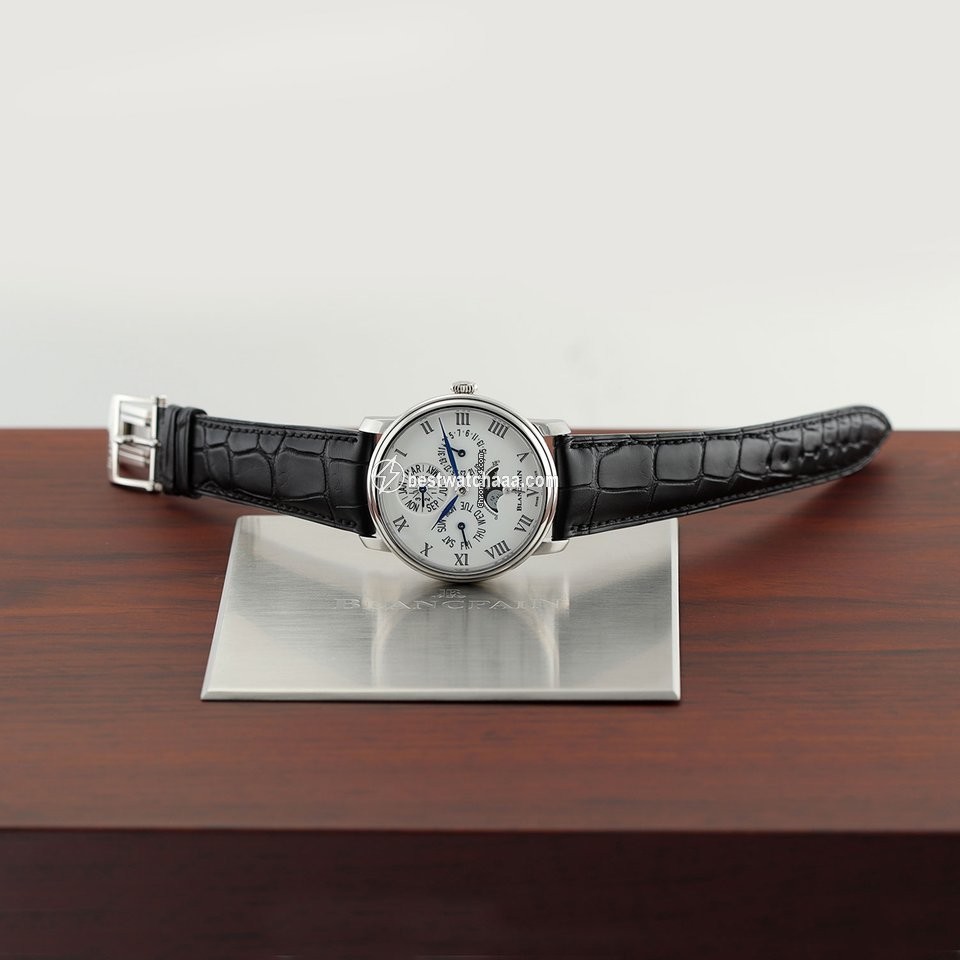 IMG_9081 Blancpain Villeret Mens watch Unisex Automatic Platinum 6659-3431-55b Replica 7
