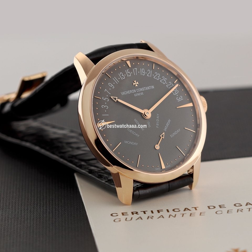 IMG_9081 Vacheron Constantin Patrimony Mens watch Unisex Automatic Rose gold 4000u 000r-b111 Replica 7