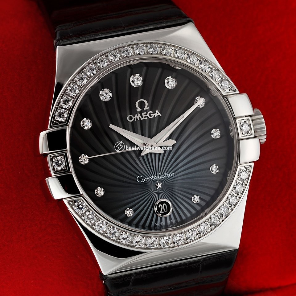IMG_9081 Omega Constellation Quartz Womens watch Quartz Steel 123.18.35.60.56.001 Replica 7