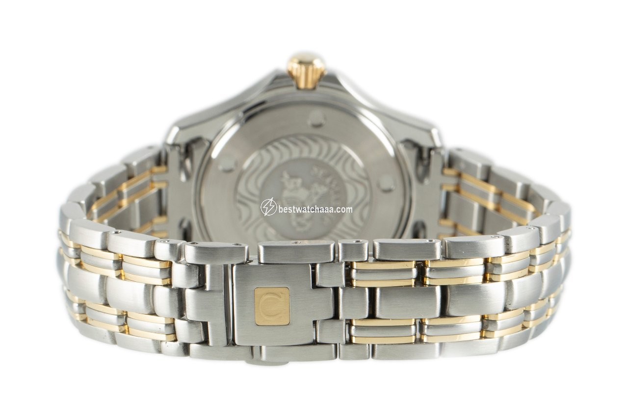 IMG_9081 Omega Seamaster Womens watch Quartz Gold Steel 596.1503 Replica 7