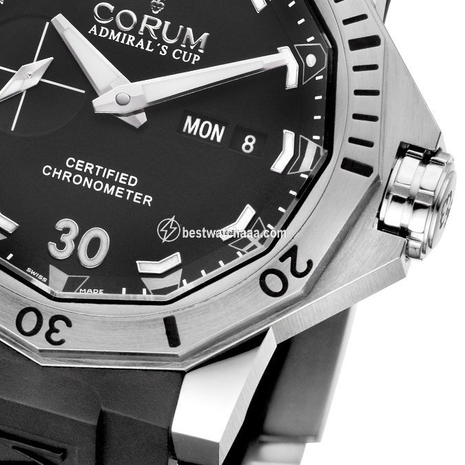 IMG_9081 Corum Admirals Cup Mens watch Unisex Automatic Titanium 947.401.04 0371 AN12 Replica 7