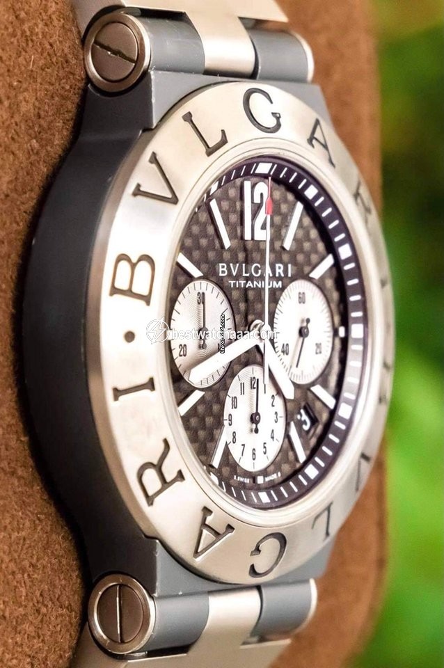 IMG_9081 Bulgari Diagono Mens watch Unisex Automatic Titanium TI 44 TA CH Replica 7
