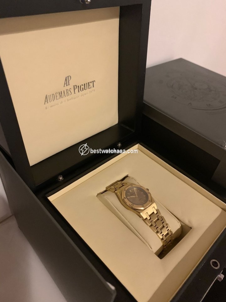IMG_9081 Audemars Piguet Royal Oak Mens watch Unisex Automatic Yellow gold B45118 Replica 7