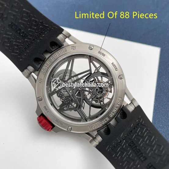 IMG_9081 Roger Dubuis Excalibur Mens watch Unisex Manual winding Titanium RDDBEX0545 Replica 7