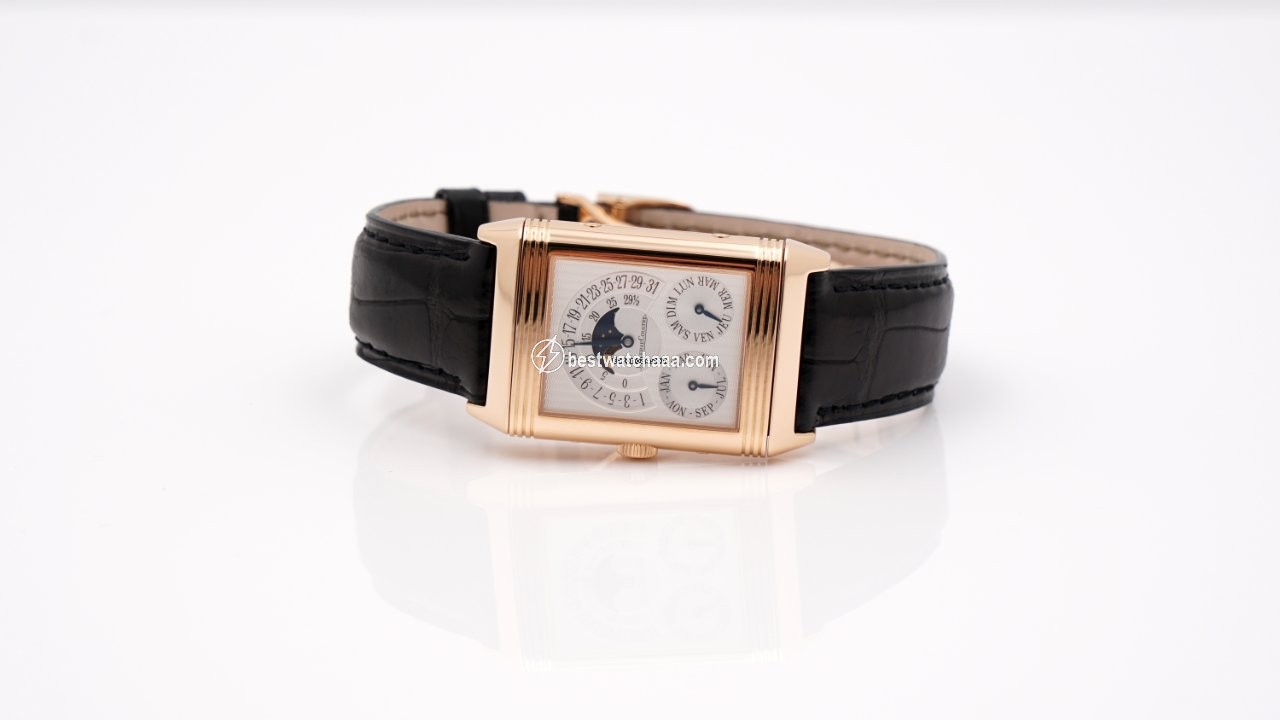 IMG_9081 Jaeger-LeCoultre Reverso Mens watch Unisex Manual winding Rose gold 270.2.55 Replica 7