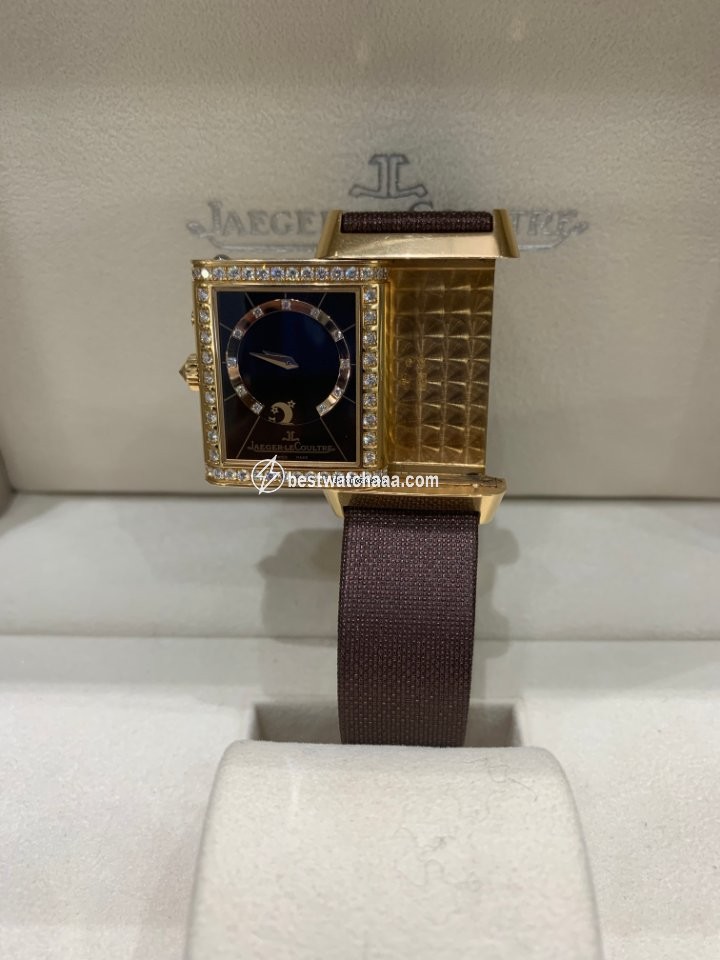 IMG_9081 Jaeger-LeCoultre Reverso Womens watch Manual winding Rose gold 269.2.54 Replica 7
