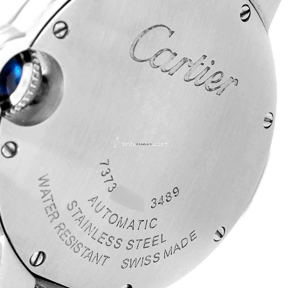 IMG_9081 Cartier Ballon Bleu 33mm Womens watch Automatic Steel W6920071 Replica 7