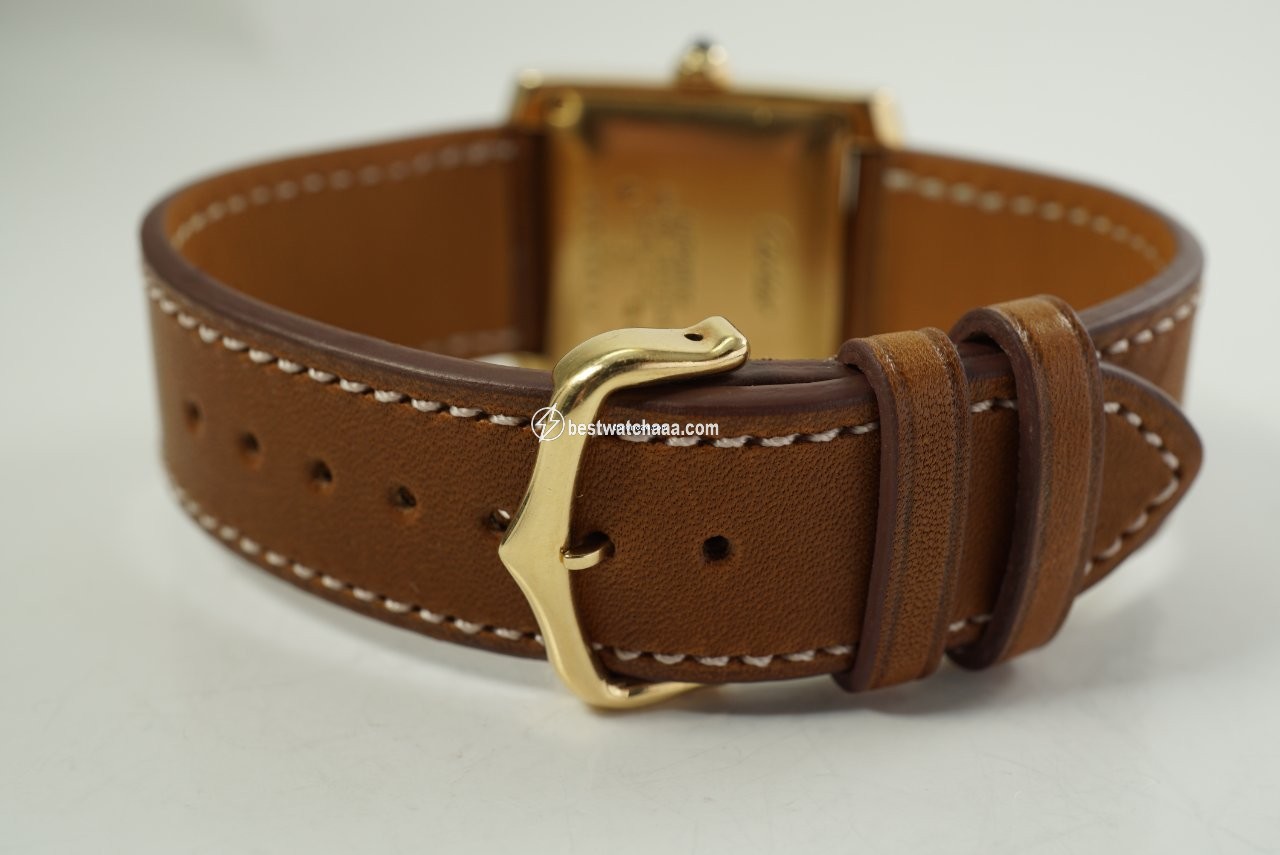 IMG_9081 Cartier Tank Francaise Mens watch Unisex Automatic Yellow gold 1840 Replica 7