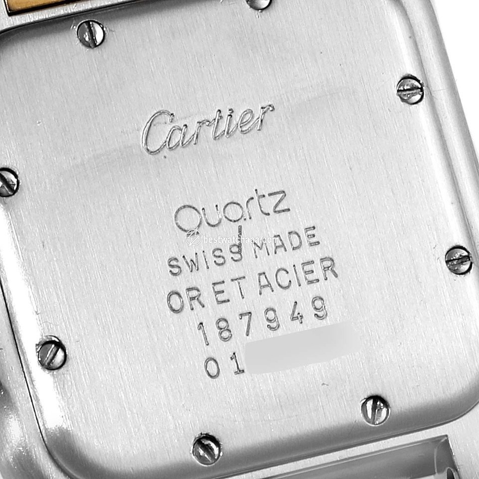 IMG_9081 Cartier Panthere Mens watch Unisex Quartz Gold Steel W25028B8 Replica 7