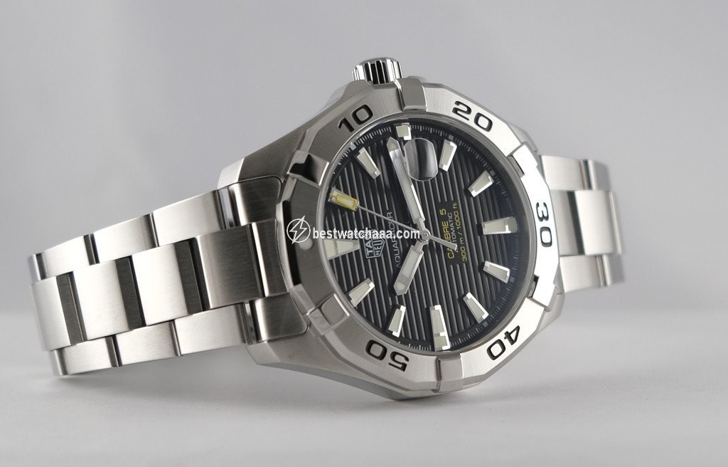 IMG_9081 TAG Heuer Aquaracer 300M Mens watch Unisex Automatic Steel WAY 2010 Replica 7