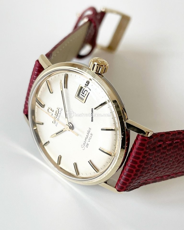 IMG_9081 Omega Seamaster DeVille Mens watch Unisex Automatic Gold Steel 14770 62 SC Replica 7