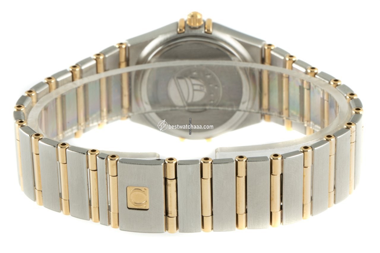IMG_9081 Omega Constellation Quartz Womens watch Quartz Gold Steel 1272.30.00 Replica 7