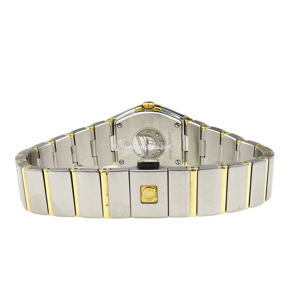 IMG_9081 Omega Constellation Quartz Womens watch Quartz Gold Steel 123.25.24.60.55.010 Replica 7