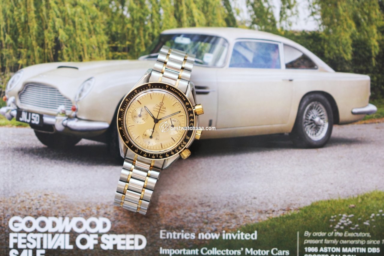 IMG_9081 Omega Speedmaster Mens watch Unisex Automatic Gold Steel 3310.10 Replica 7