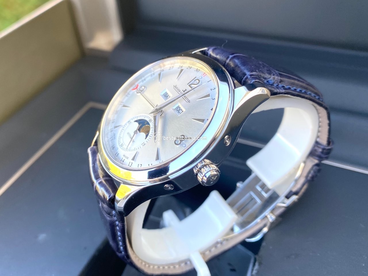 IMG_9081 Jaeger-LeCoultre Master Calendar Mens watch Unisex Automatic Steel Q1558420 Replica 7