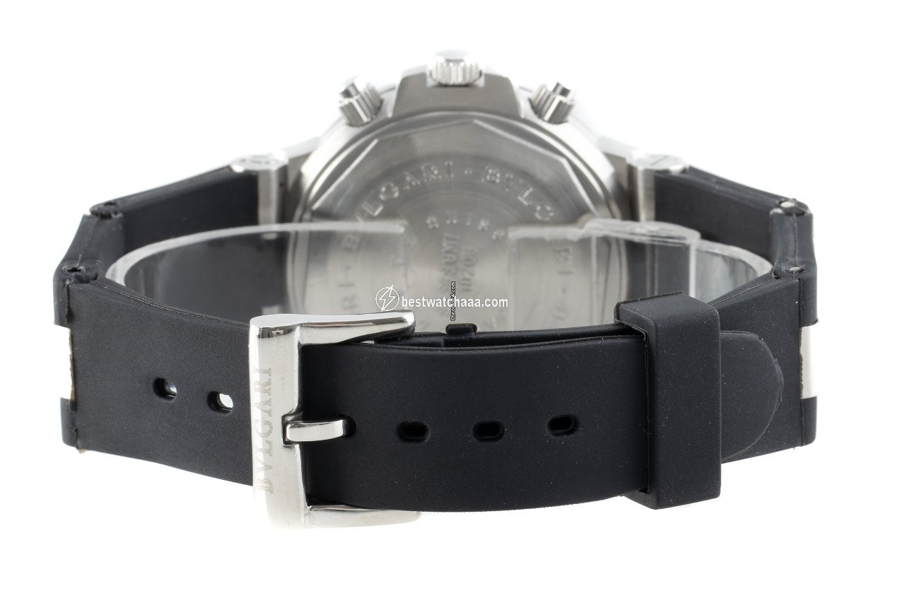 IMG_9081 Bulgari Diagono Mens watch Unisex Automatic Steel SD 38S GMT Replica 7